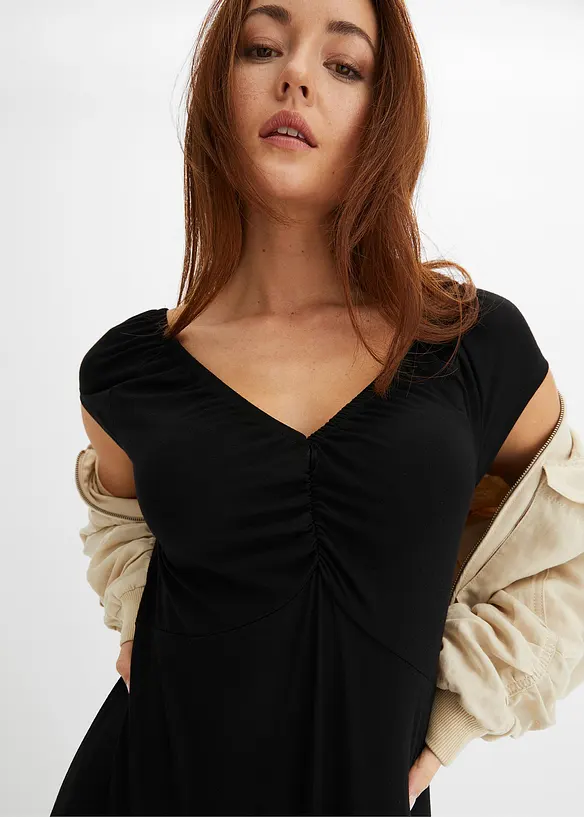 Robe longue en viscose mélangée, bonprix