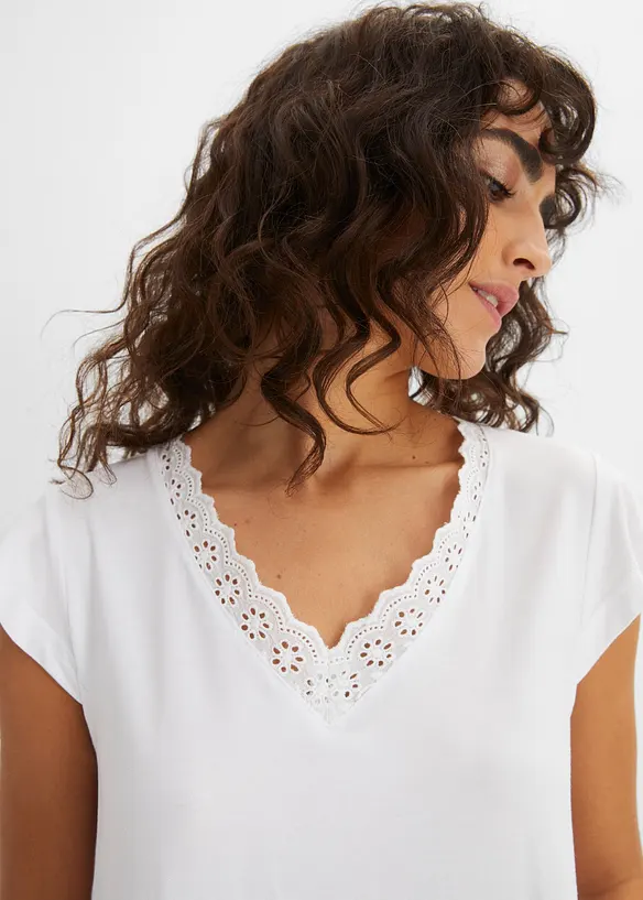 T-shirt en viscose extensible, bonprix