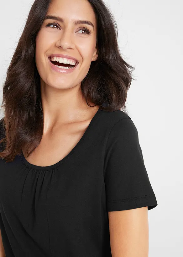 T-shirt 100% coton, manches courtes, bonprix