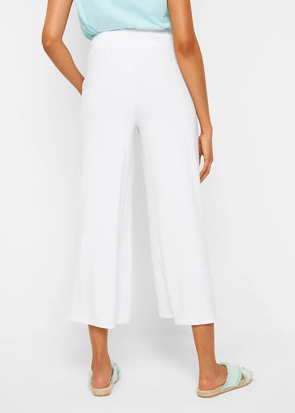 Pantalon 7/8 fluide en jersey viscose, bonprix