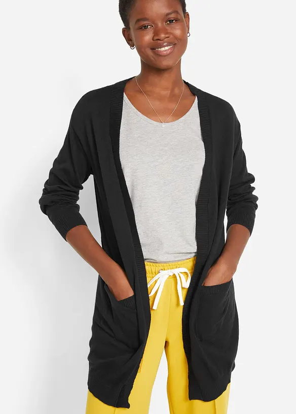 Gilet en fine maille de coton, bonprix