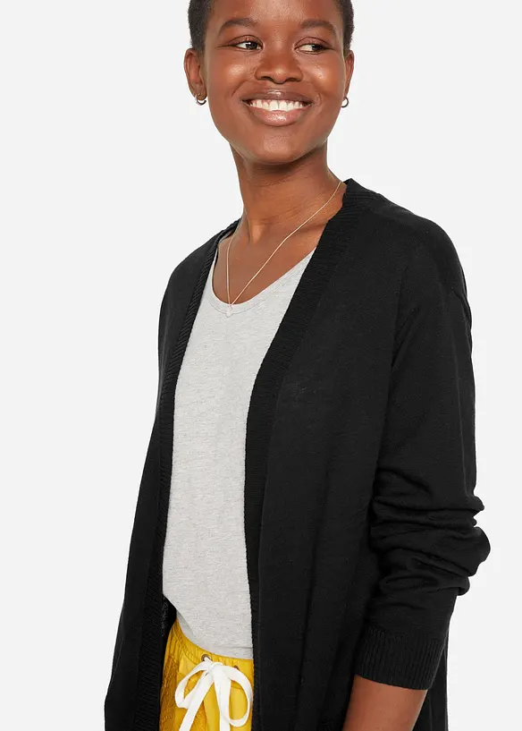 Gilet en fine maille de coton, bonprix