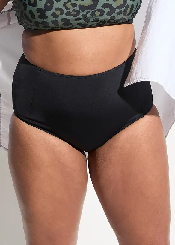 Bas de bikini taille haute, échancrure normale, bonprix