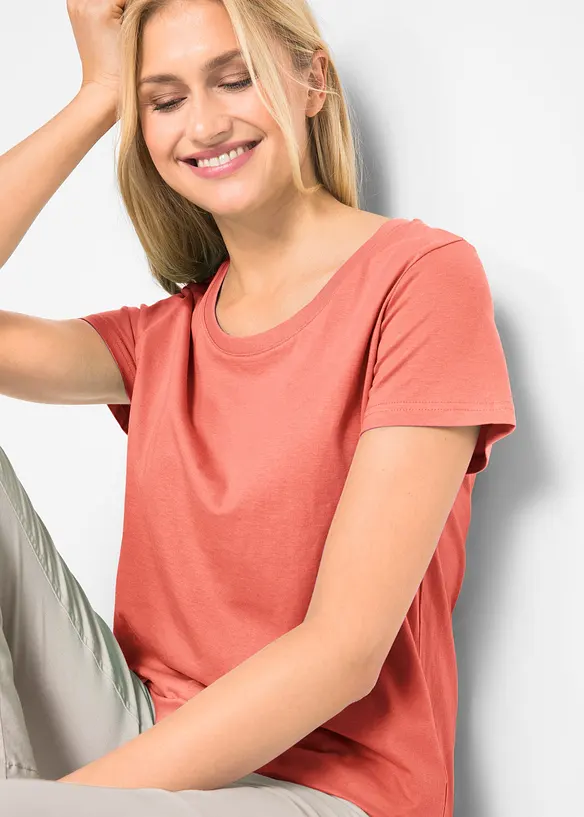 Lot de 5 T-shirts col rond, bonprix