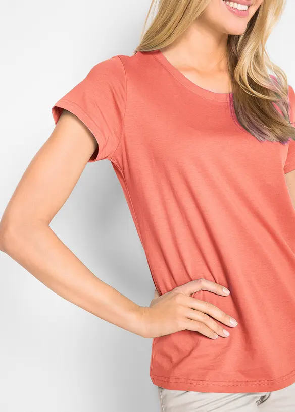 Lot de 5 T-shirts col rond, bonprix