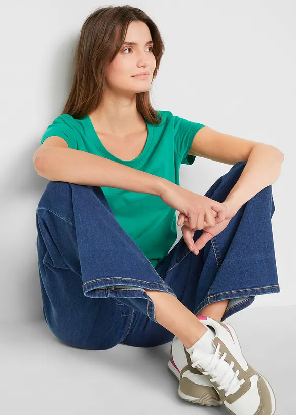 Lot de 5 T-shirts col rond, bonprix