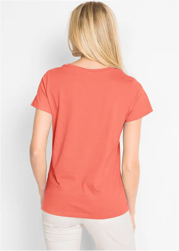 Lot de 5 T-shirts col rond, bonprix