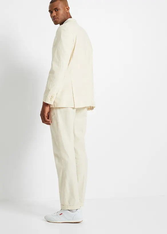 Costume 2 pièces en lin mélangé, regular, bonprix