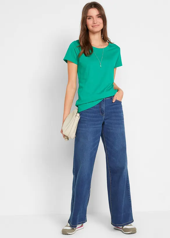 Lot de 5 T-shirts col rond, bonprix