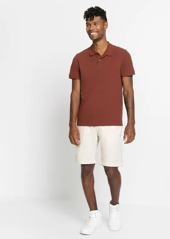 Polo en maille piquée 100% coton, bonprix