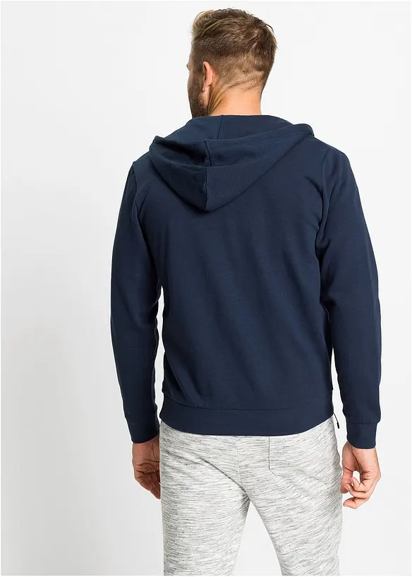 Sweat zippé à capuche, bonprix