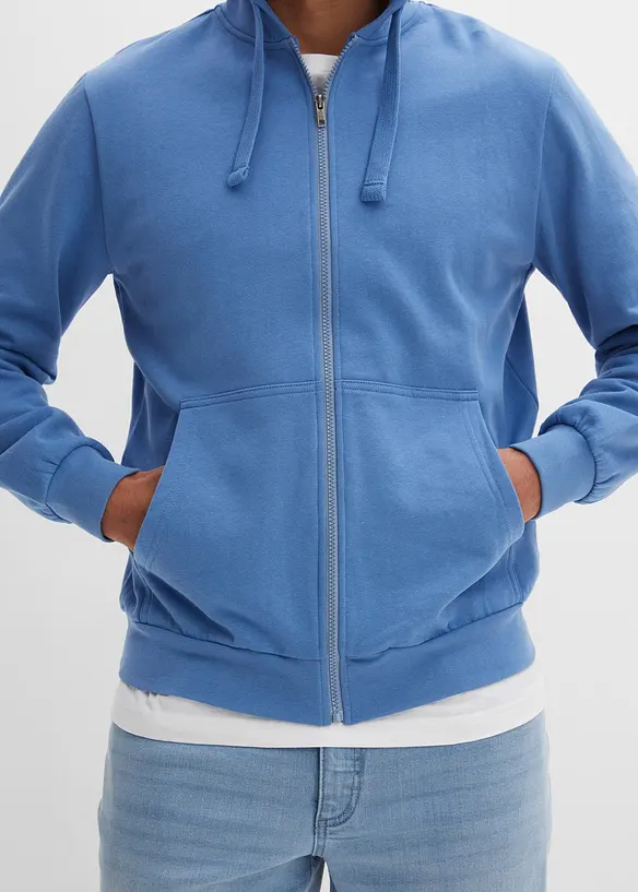 Sweat zipp&eacute; &agrave; capuche, bonprix