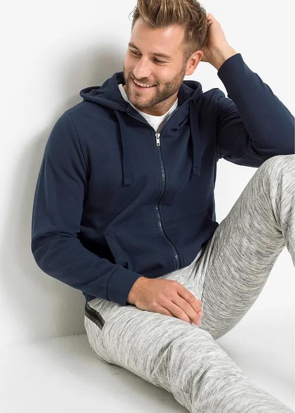 Sweat zippé à capuche, bonprix