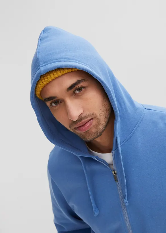 Sweat zipp&eacute; &agrave; capuche, bonprix