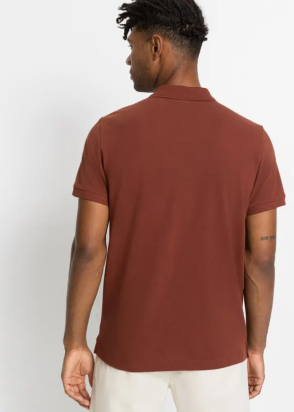 Polo en maille piquée 100% coton, bonprix