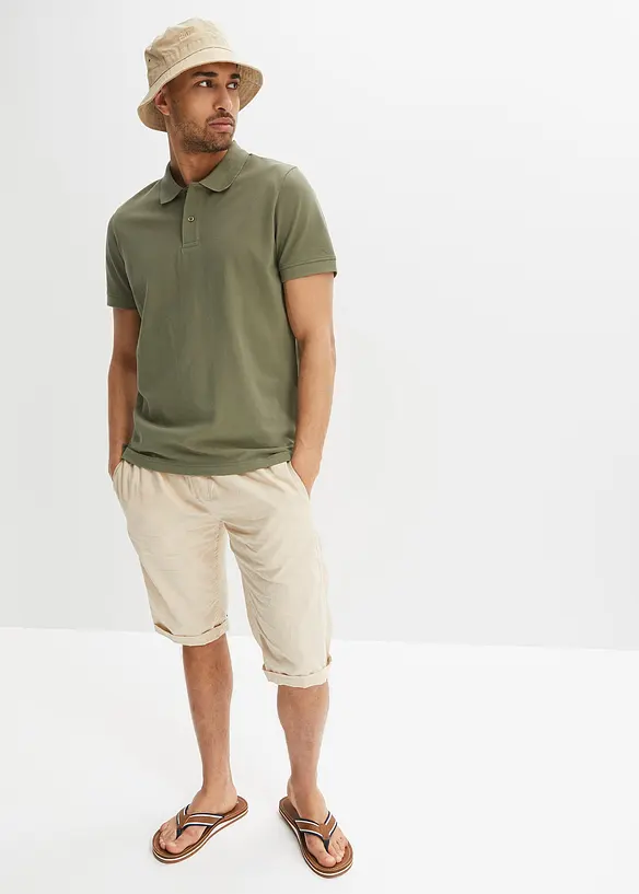 Polo en maille piquée 100% coton, bonprix