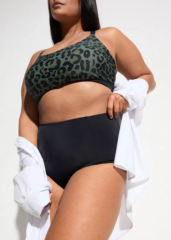 Bas de bikini taille haute, échancrure normale, bonprix