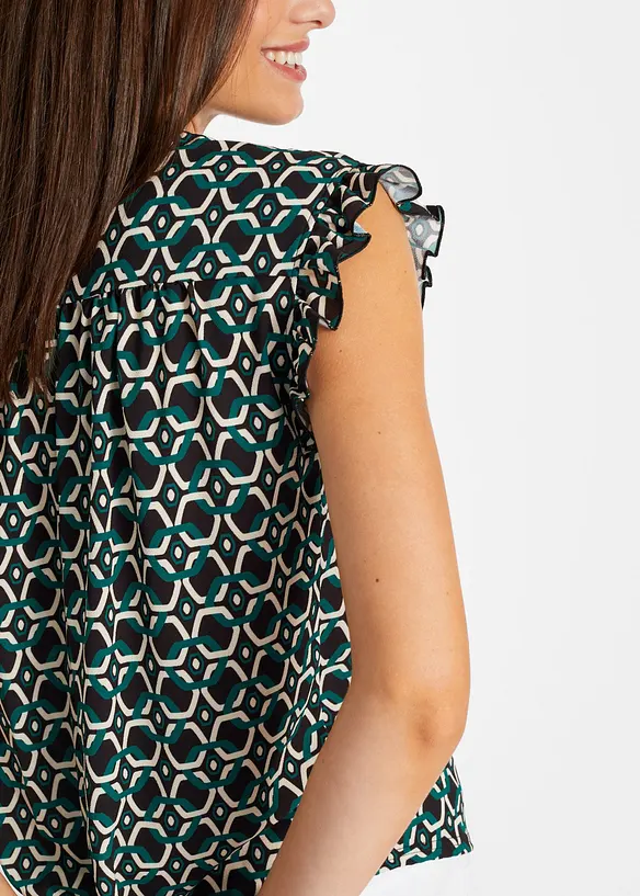 Blouse sans manches imprimée, bonprix