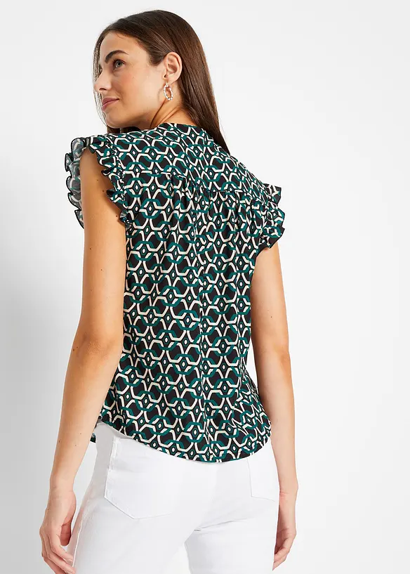 Blouse sans manches imprimée, bonprix