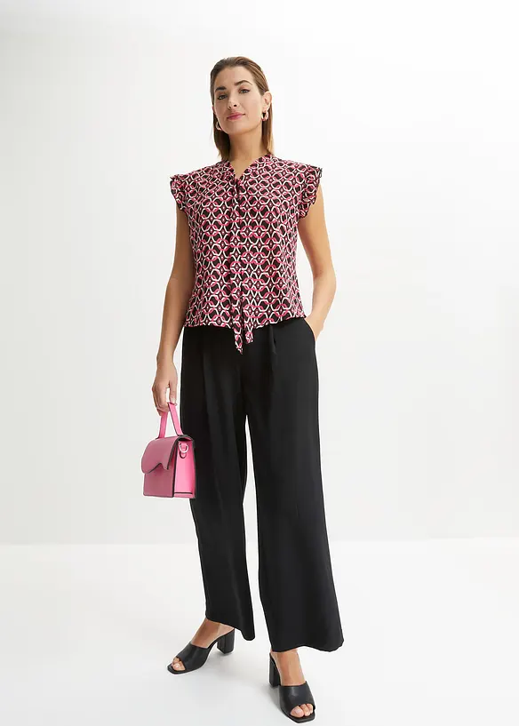 Blouse sans manches imprimée, bonprix