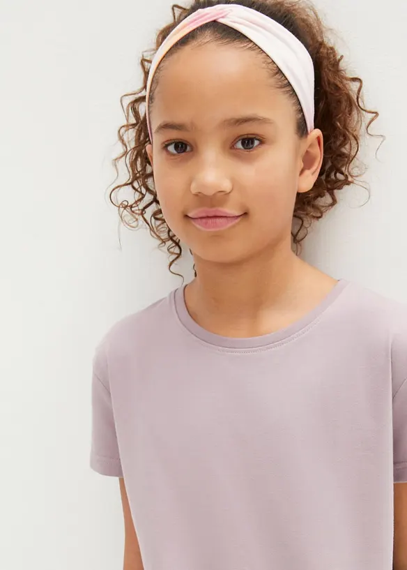 Lot de 3 T-shirts fille 100% coton, bonprix