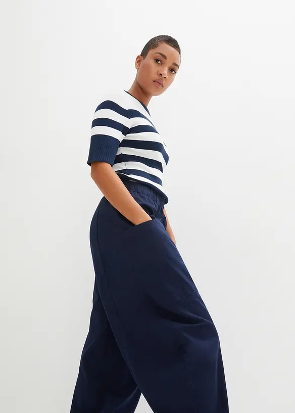 Pantalon en twill de coton extensible, bonprix