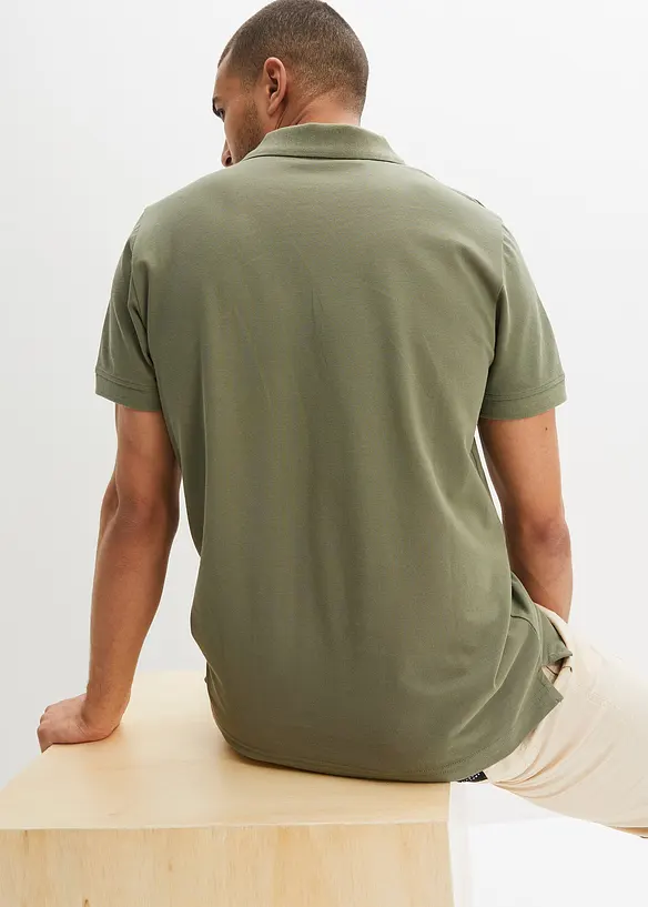 Polo en maille piquée 100% coton, bonprix