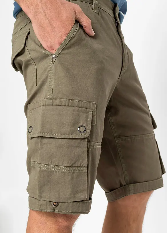 Bermuda cargo 100% coton, Regular, bonprix