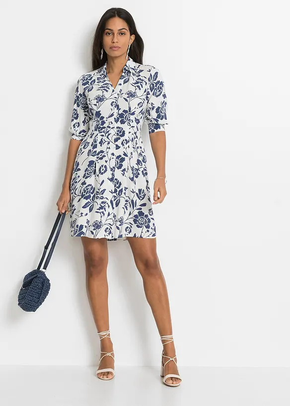 Robe-chemise en viscose fluide, bonprix