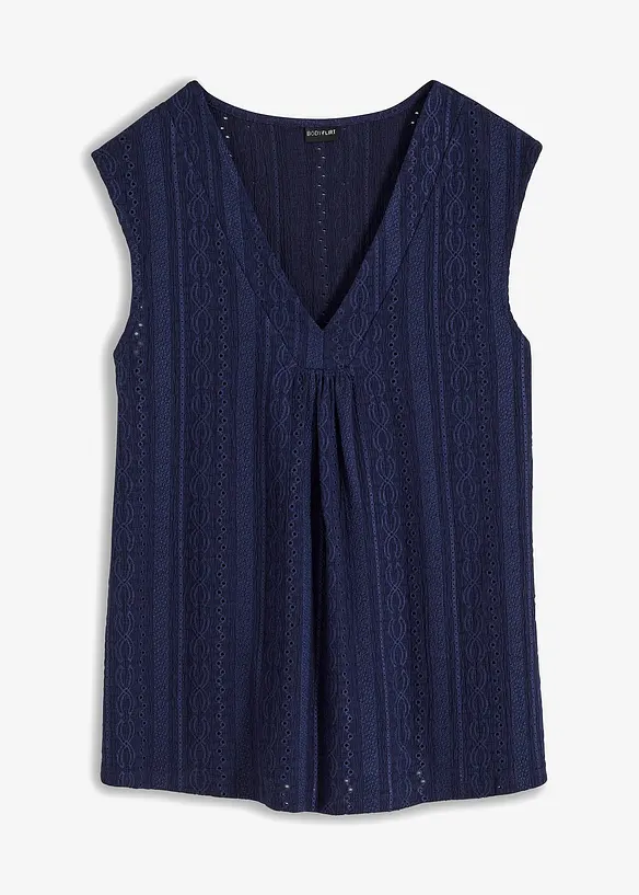 Top en broderie anglaise, bonprix