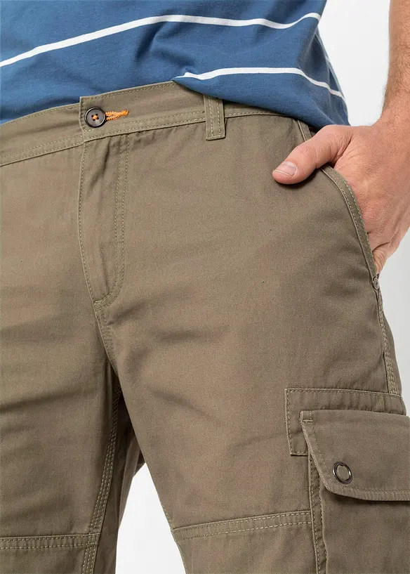 Bermuda cargo 100% coton, Regular, bonprix