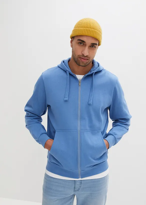 Sweat zipp&eacute; &agrave; capuche, bonprix