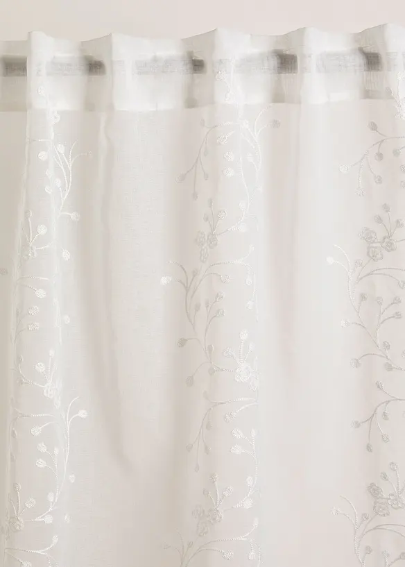 Voilage avec broderies (1 pce.), bonprix