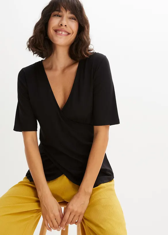 T-shirt doux en viscose extensible, bonprix