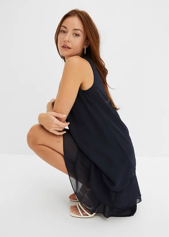 Robe en chiffon en polyester recyclé, bonprix