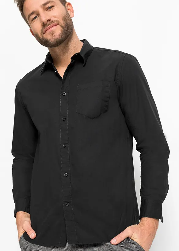 Chemise manches longues 100% coton, bonprix