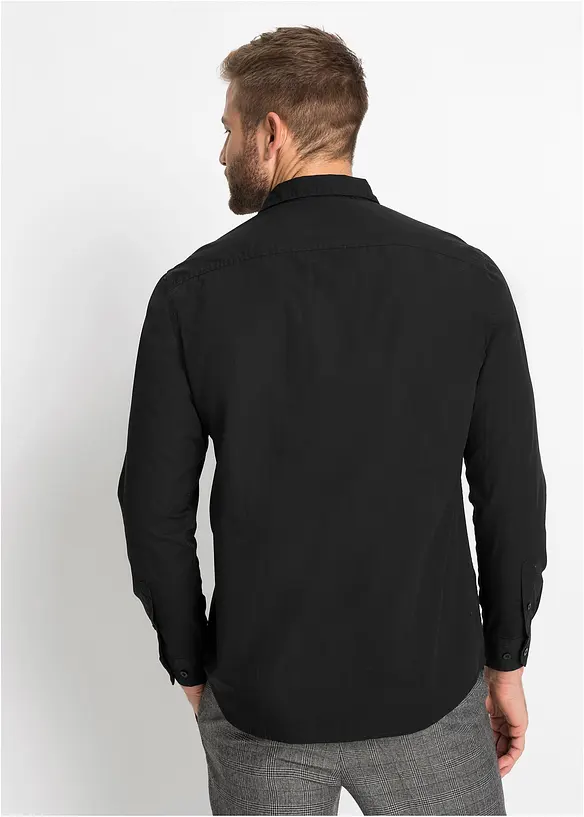 Chemise manches longues 100% coton, bonprix