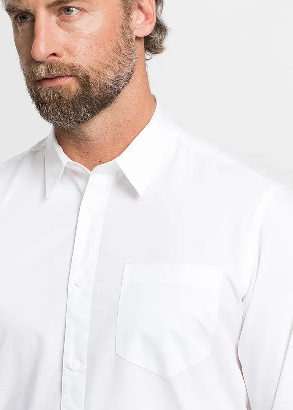 Chemise manches longues 100% coton, bonprix