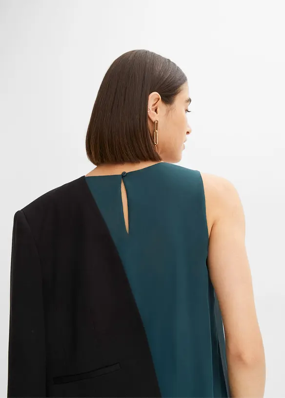 Robe en chiffon en polyester recycl&eacute;, bonprix