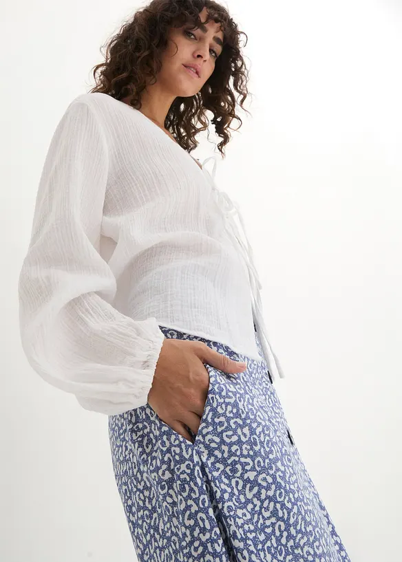 Jupe midi en viscose avec poches, bonprix