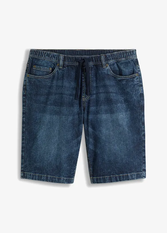 Bermuda taille &eacute;lastiqu&eacute;e en l&eacute;ger denim, slim, bonprix