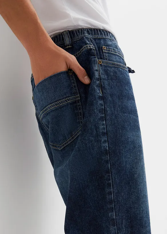 Bermuda taille &eacute;lastiqu&eacute;e en l&eacute;ger denim, slim, bonprix