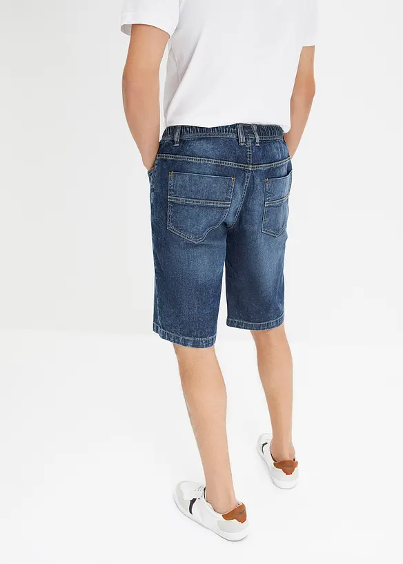 Bermuda taille &eacute;lastiqu&eacute;e en l&eacute;ger denim, slim, bonprix