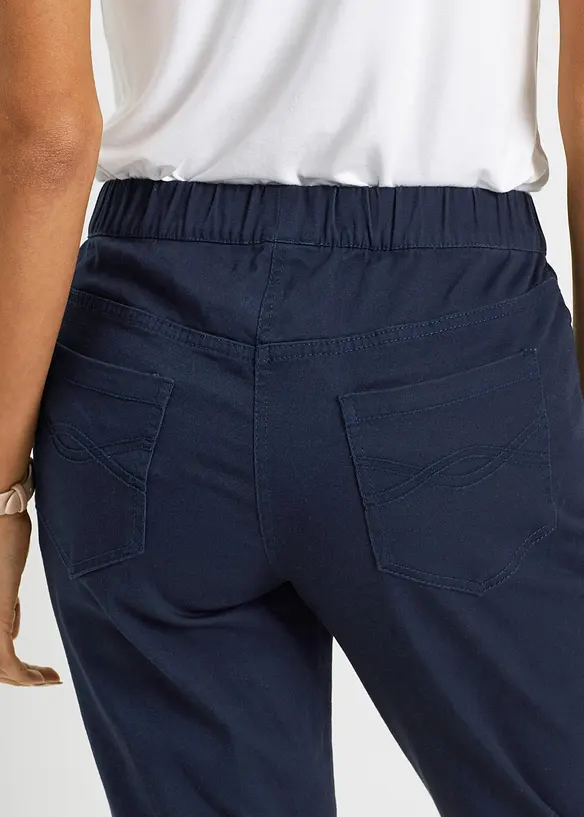 Pantalon 7/8 à taille élastiquée, bonprix