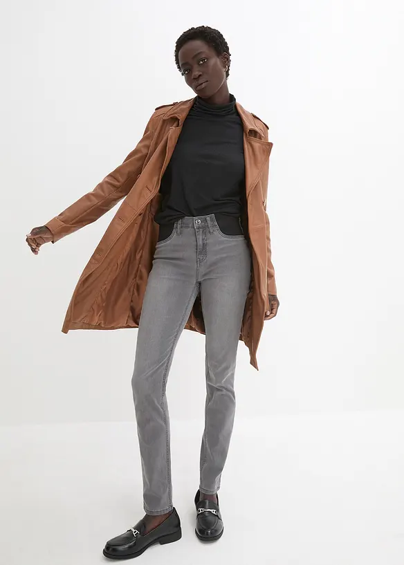 Jean skinny taille mi-haute, extensible, bonprix