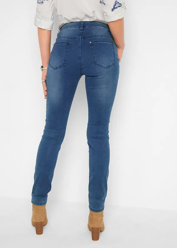 Jean skinny taille mi-haute, extensible, bonprix