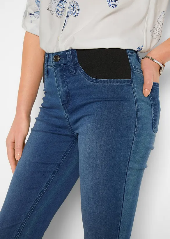 Jean skinny taille mi-haute, extensible, bonprix