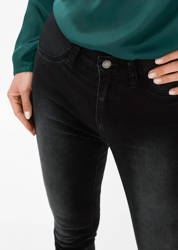 Jean skinny taille mi-haute, extensible, bonprix