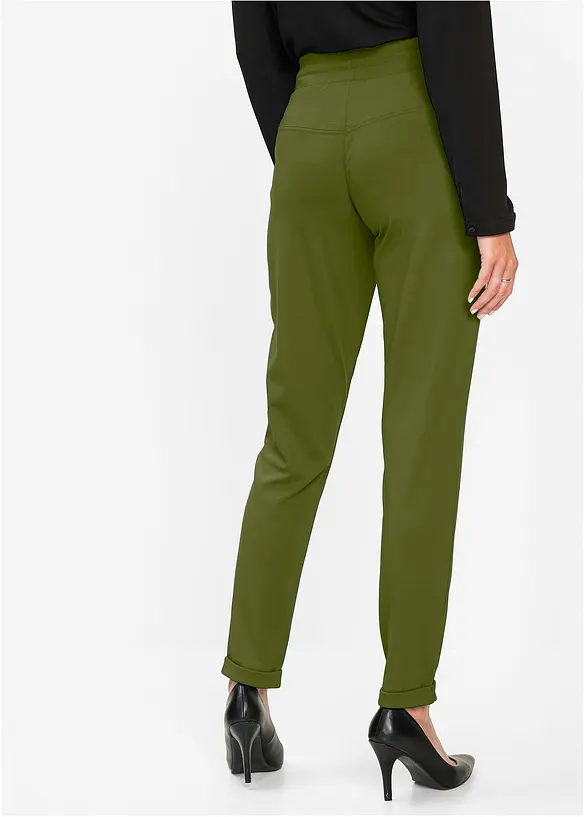 Pantalon jogger en viscose m&eacute;lang&eacute;e, bonprix