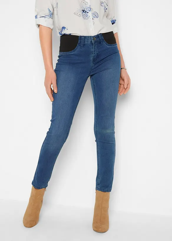 Jean skinny taille mi-haute, extensible, bonprix